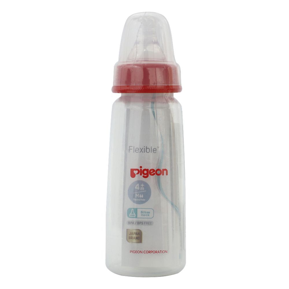 Pigeon KPP Standard Neck Plastic Feeding Bottle with Transparent cap 200 mL