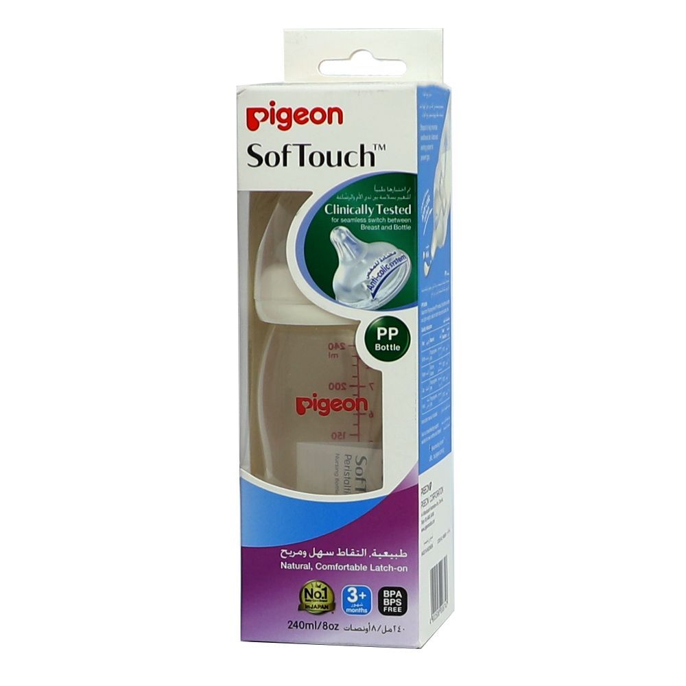 Pigeon KPP Wide Neck Plastic Bottle 240 mL 00874