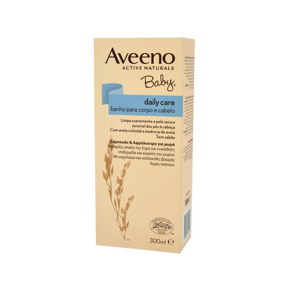 Aveeno Baby Daily Care غسول للشعر والجسم للبشرة الحساسة 300 مل