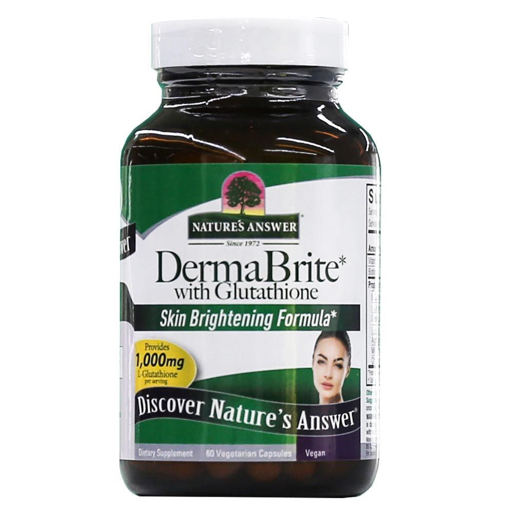 Nature&#039;s Answer DermaBrite with Glutathione Vegetarian Capsules 60&#039;s