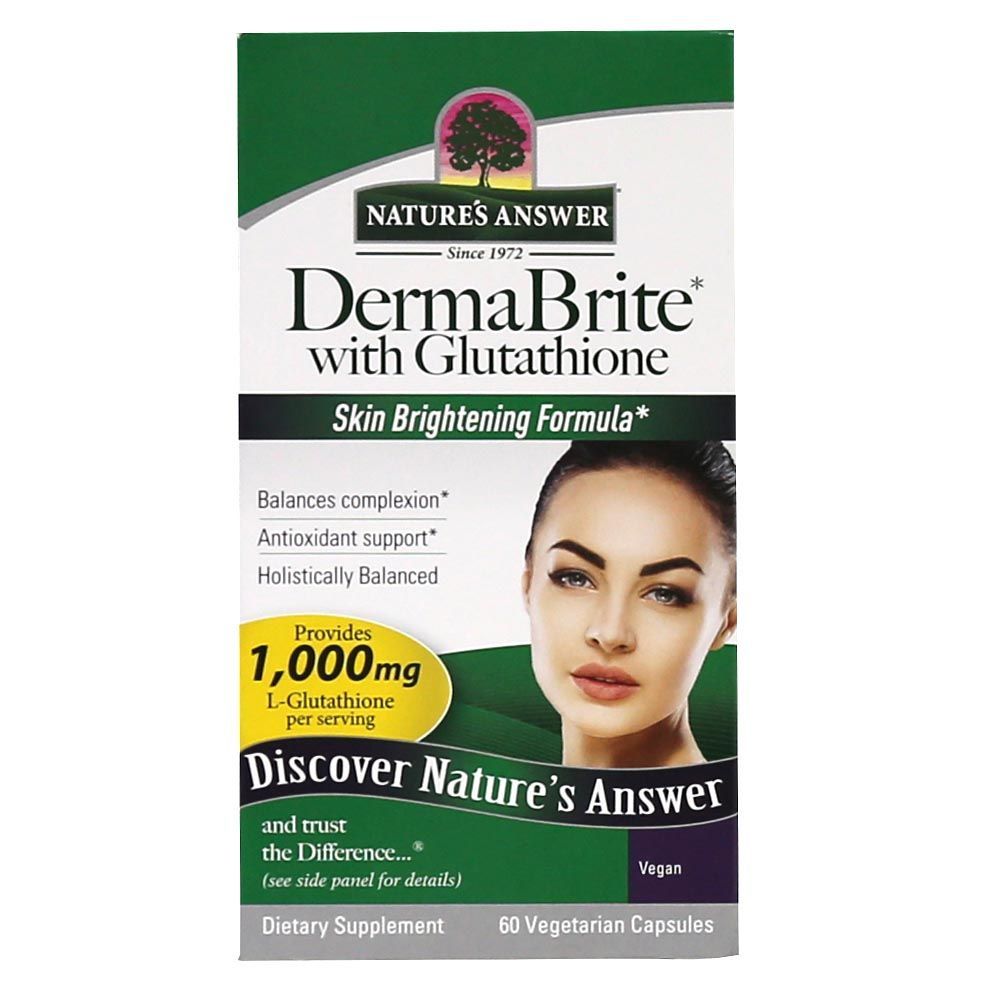 Nature&#039;s Answer DermaBrite with Glutathione Vegetarian Capsules 60&#039;s