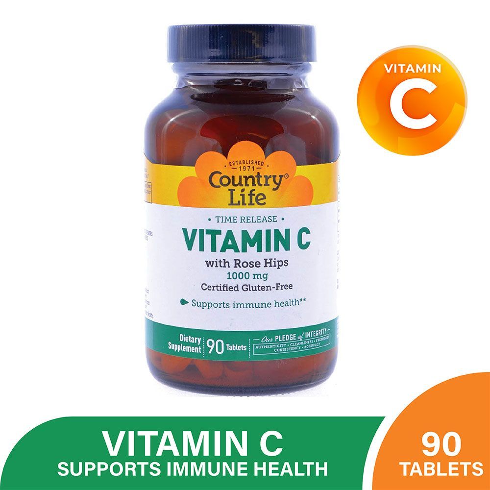 Country Life Vitamin C 1000 mg Tablets 90&#039;s