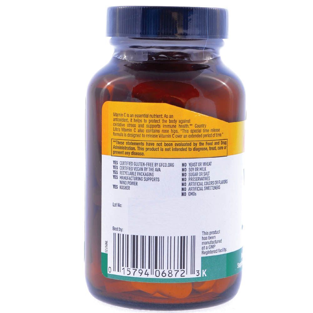 Country Life Vitamin C 1000 mg Tablets 90&#039;s