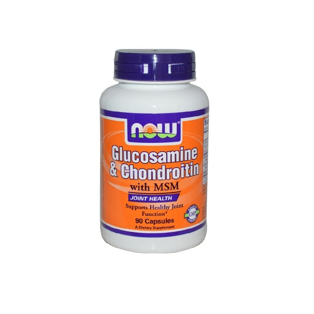 Now Glucosamine &amp; Chondroitin with MSM Capsules 90&#039;s