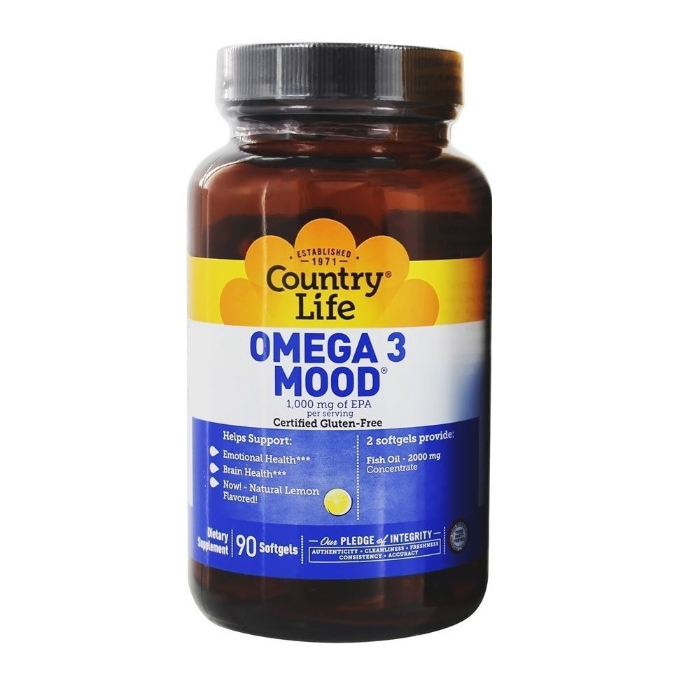 Country Life Omega 3 Mood 2000 mg Softgels 90&#039;s