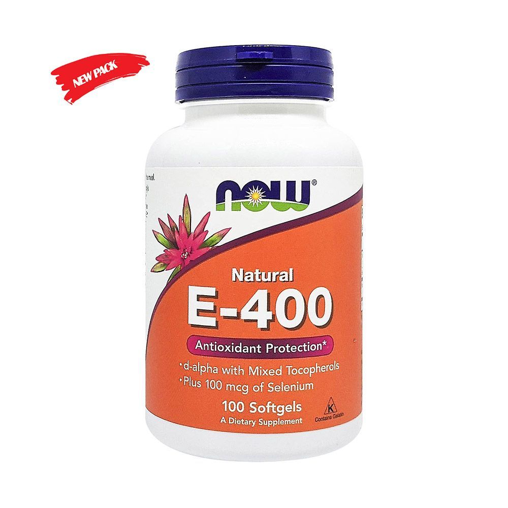 Now Natural E-400 Softgels 100&#039;s