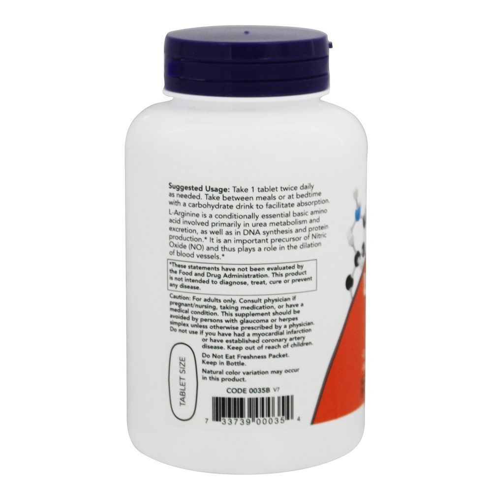 Now L- Arginine 1000 mg Tablets 120&#039;s