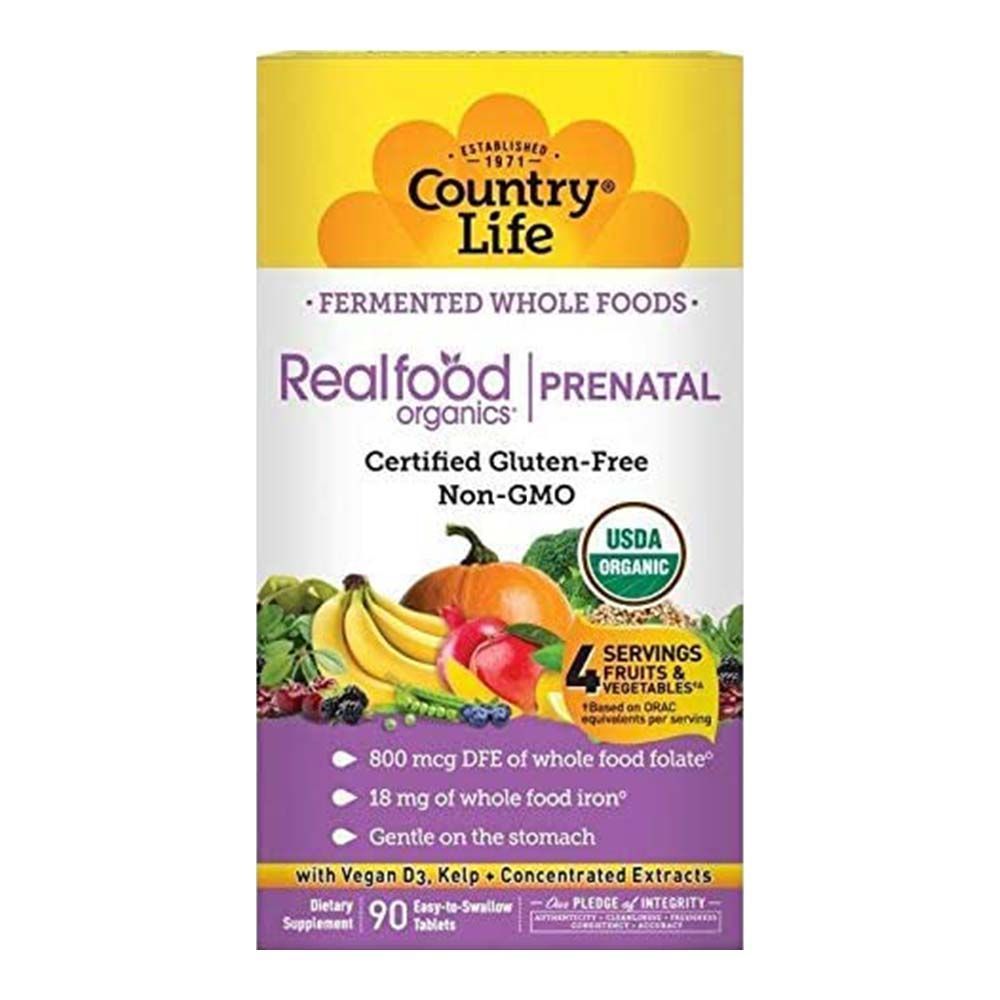 Country Life Realfood Organics Prenatal Daily Nutrition Tablets 90&#039;s