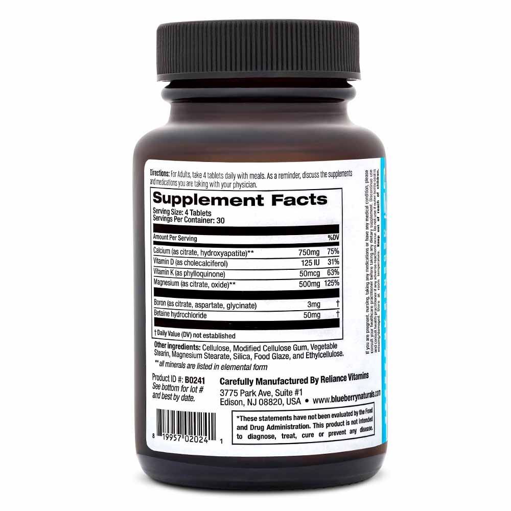 أقراص Blueberry Naturals Calcium Magnesium Citrate 120's B0241