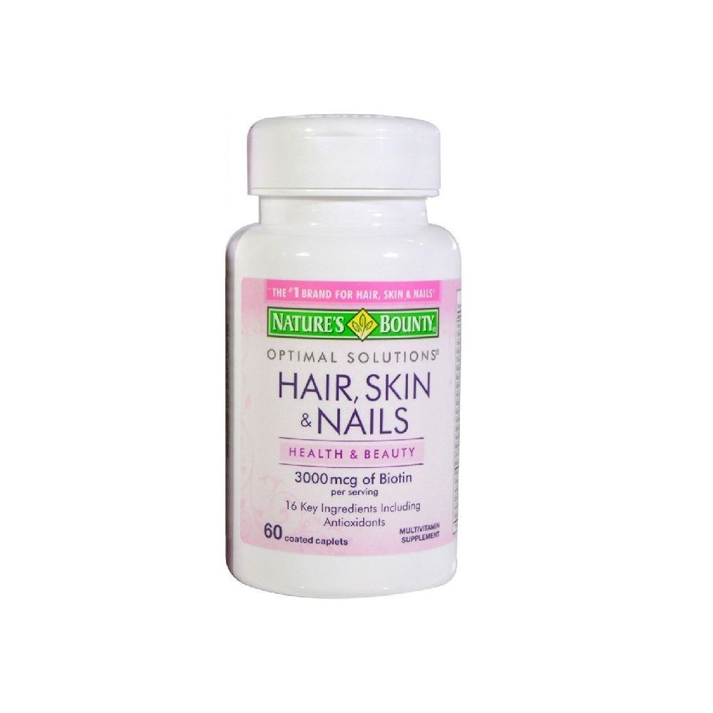 Nature&#039;s Bounty Hair, Skin &amp; Nails Caplets 60&#039;s