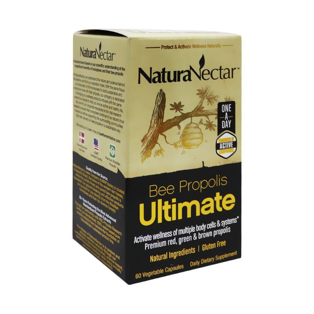 NaturaNectar Bee Propolis Ultimate Vegetable Capsules 60 كبسولة نباتية