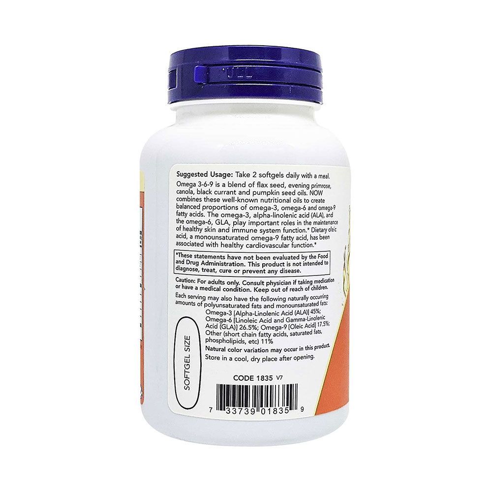 Now Omega 3-6-9 1000 mg Softgels 100&#039;s