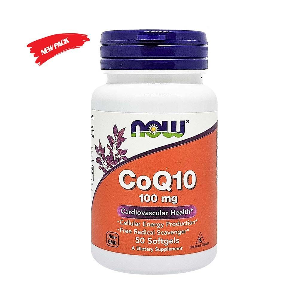 الآن CoQ10 100 مجم كبسولات هلامية 50 كبسولة