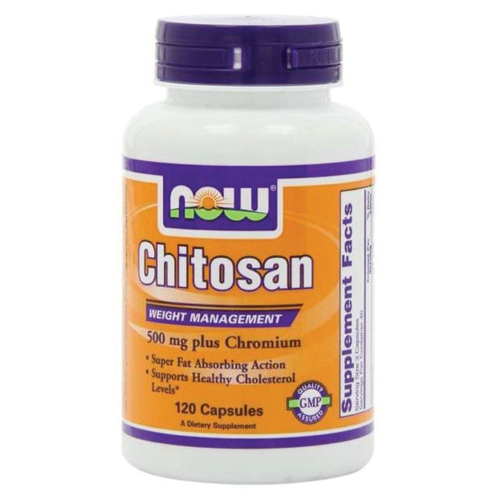 Now Chitosan 500 mg Plus Chromium Capsules 120&#039;s