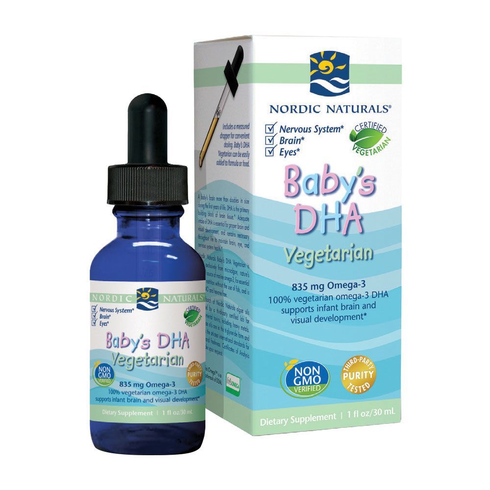 Nordic Naturals Baby&#039;s DHA Vegetarian Omega 3 Drops 30 mL