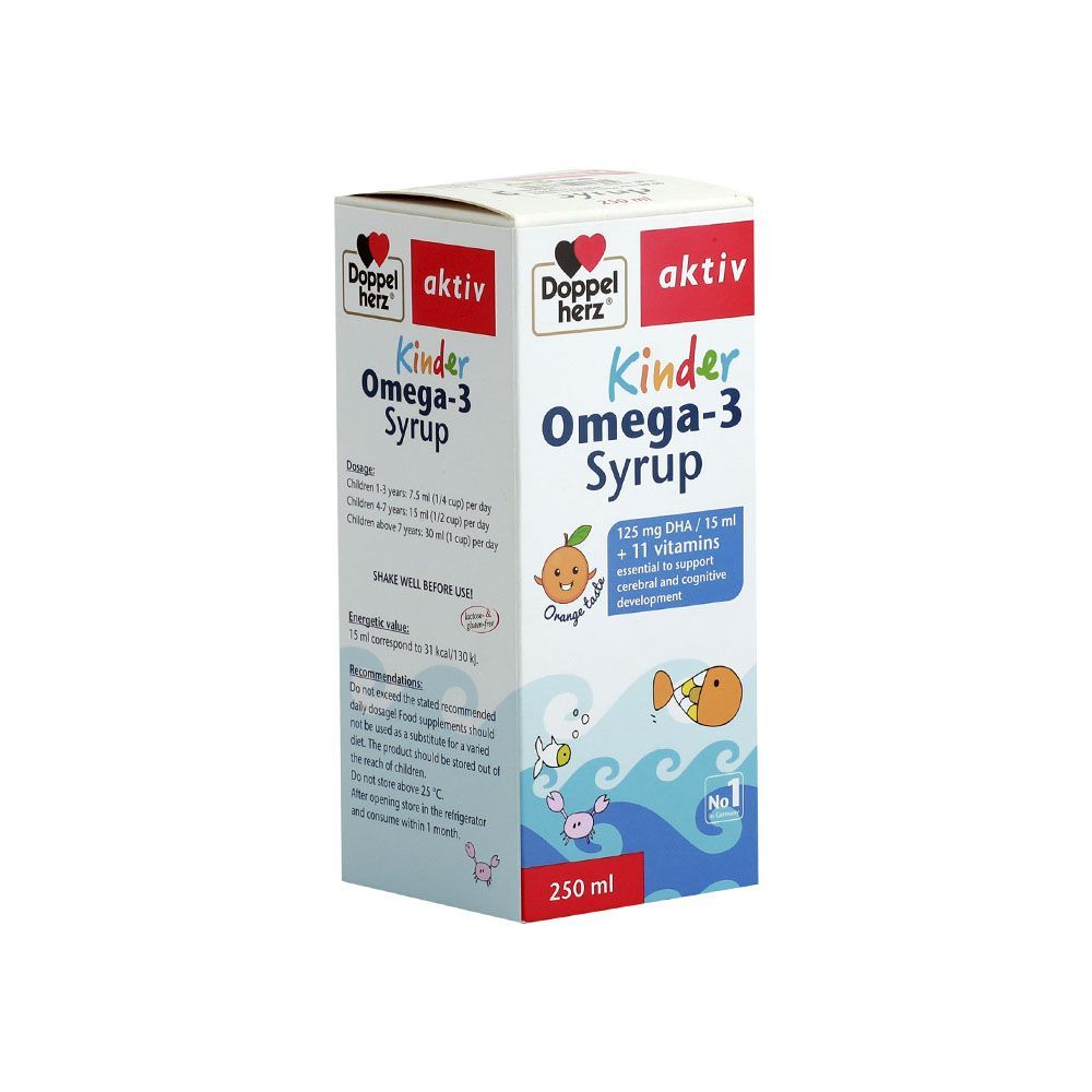 Doppelherz Aktiv Kinder Omega-3 Syrup 250 mL