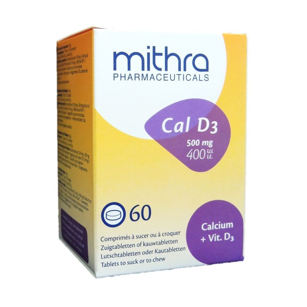 Mithra Cal D3 Chewable Tablets 60&#039;s