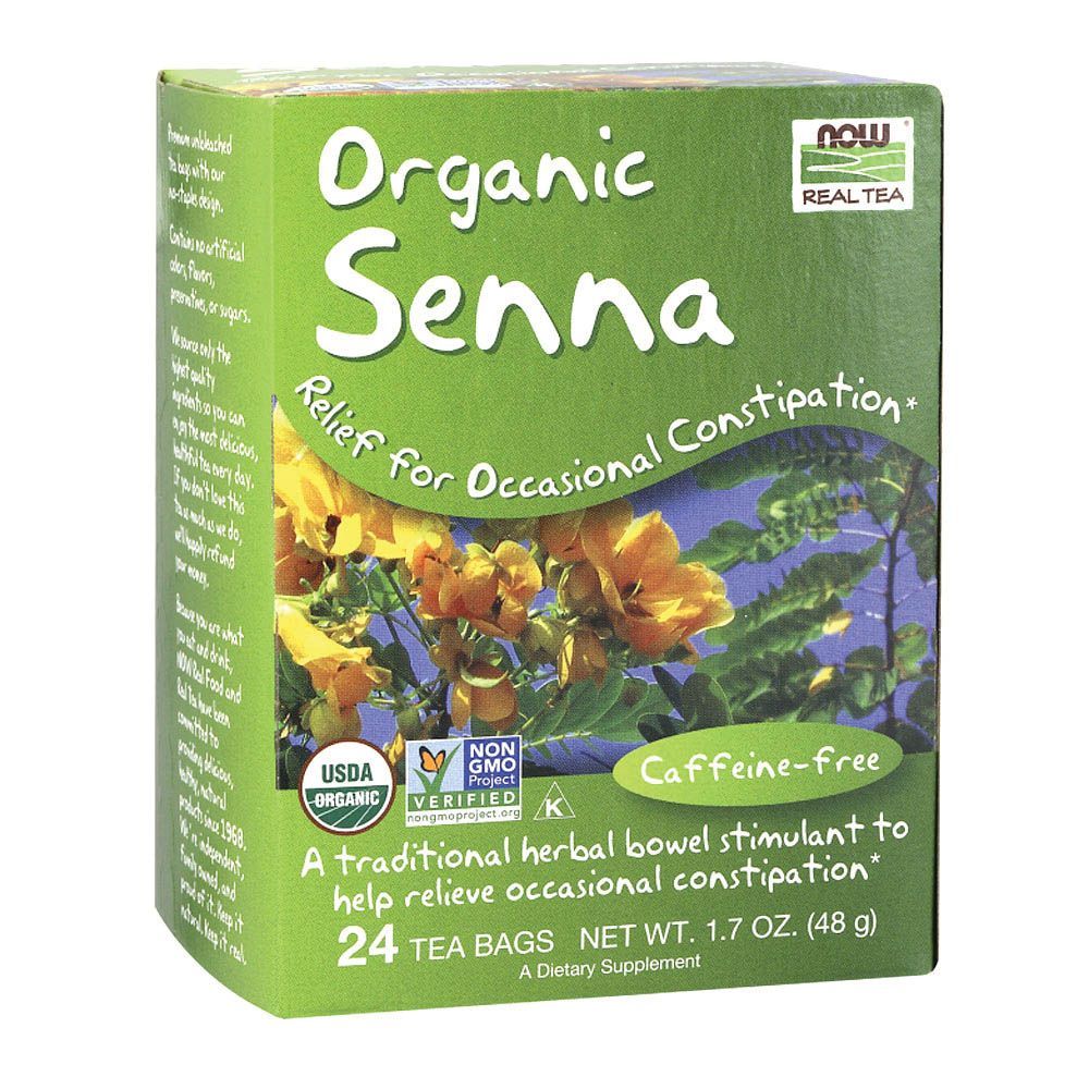 Now Organic Senna Tea Bags 24&#039;s 1.7 oz, 48 g