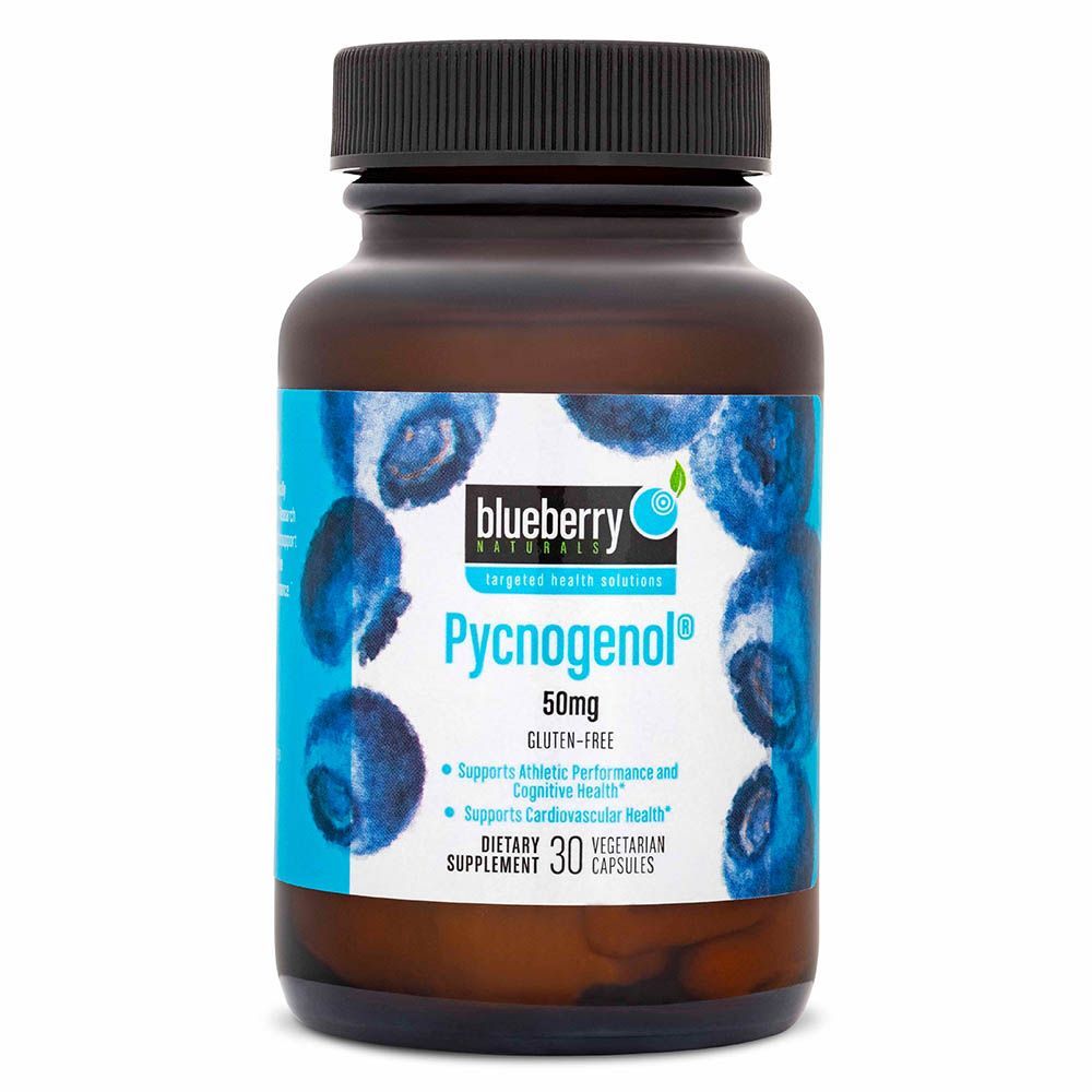 Blueberry Naturals Pycnogenol 50 mg Vegetarian Capsules 30&#039;s B0166