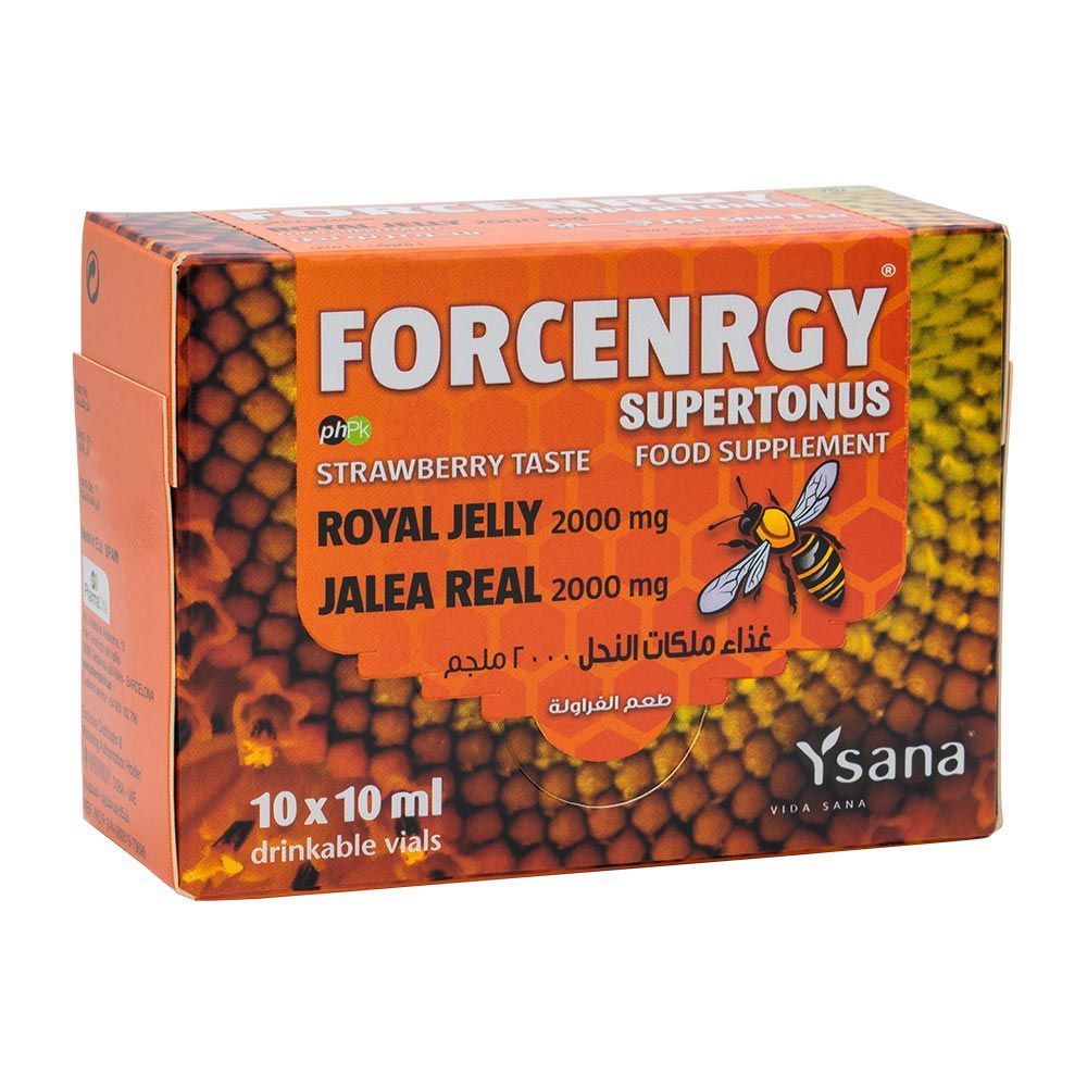 Forcenrgy Supertonus قارورة شرب بالفراولة 10 مل 10 علب