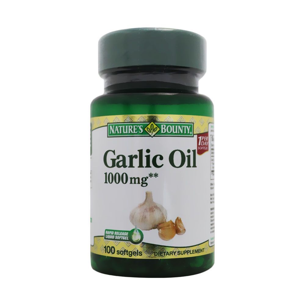 ناتشرز باونتي Nature's Bounty Garlic Oil 1000 مجم كبسولات هلامية 100 كبسولة