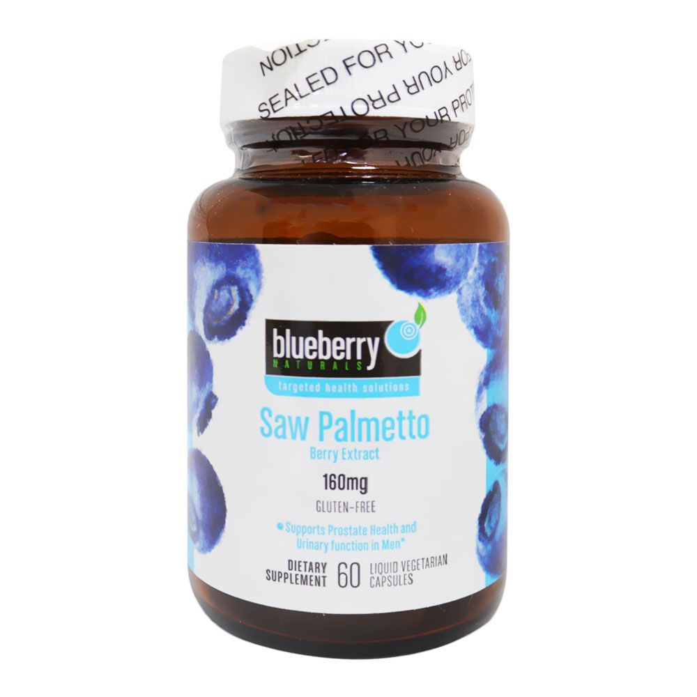 Blueberry Naturals Saw Palmetto 160 mg Liquid Vegetarian Capsules 60&#039;s