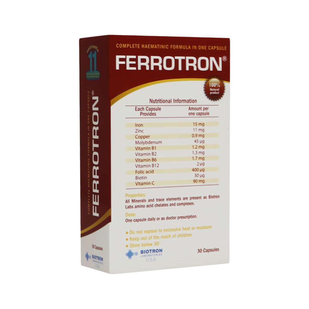 Ferrotron Capsules 30&#039;s