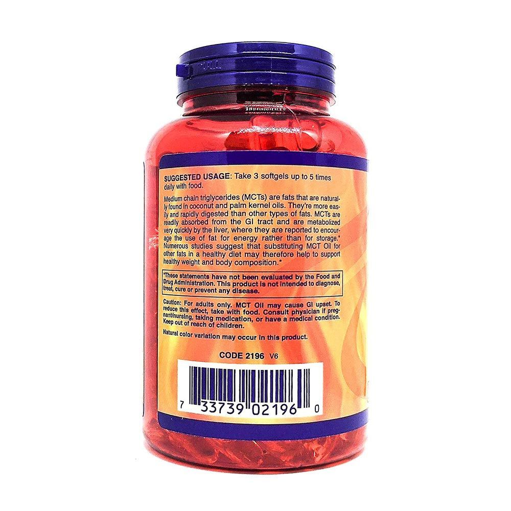 Now MCT Oil 1000 mg Softgels 150&#039;s