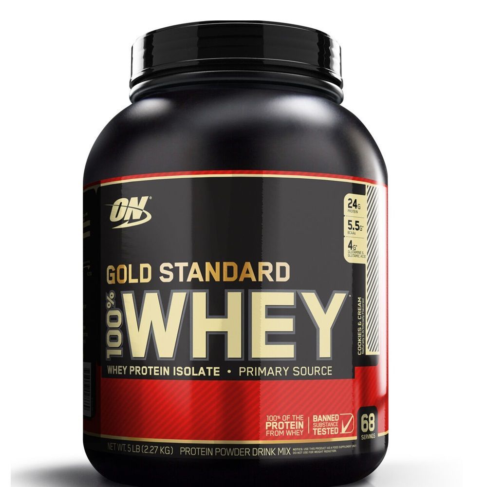 ON Gold Standard 100% Whey Cookies &amp; Cream Powder 5 lb