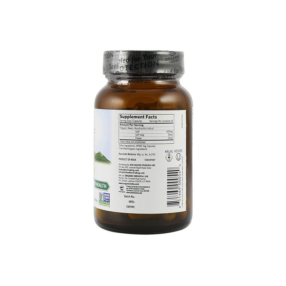 Organic India Neem Veg Capsules 90&#039;s