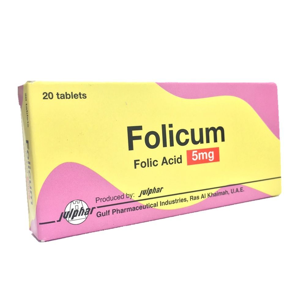 Folicum 5 mg Tablets 20&#039;s