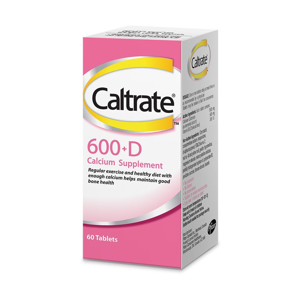 Caltrate + Vitamin D 600 mg Tablets 60&#039;s