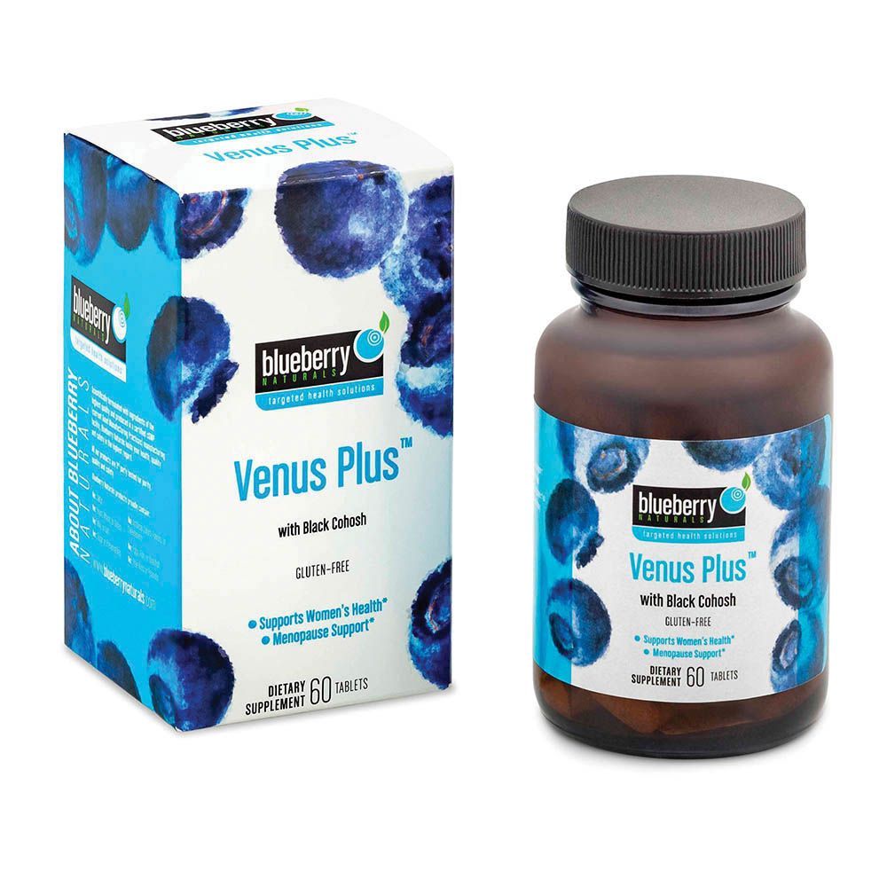 أقراص Blueberry Naturals Venus Plus 60's B0302 ، تاريخ انتهاء الصلاحية: أغسطس -2022