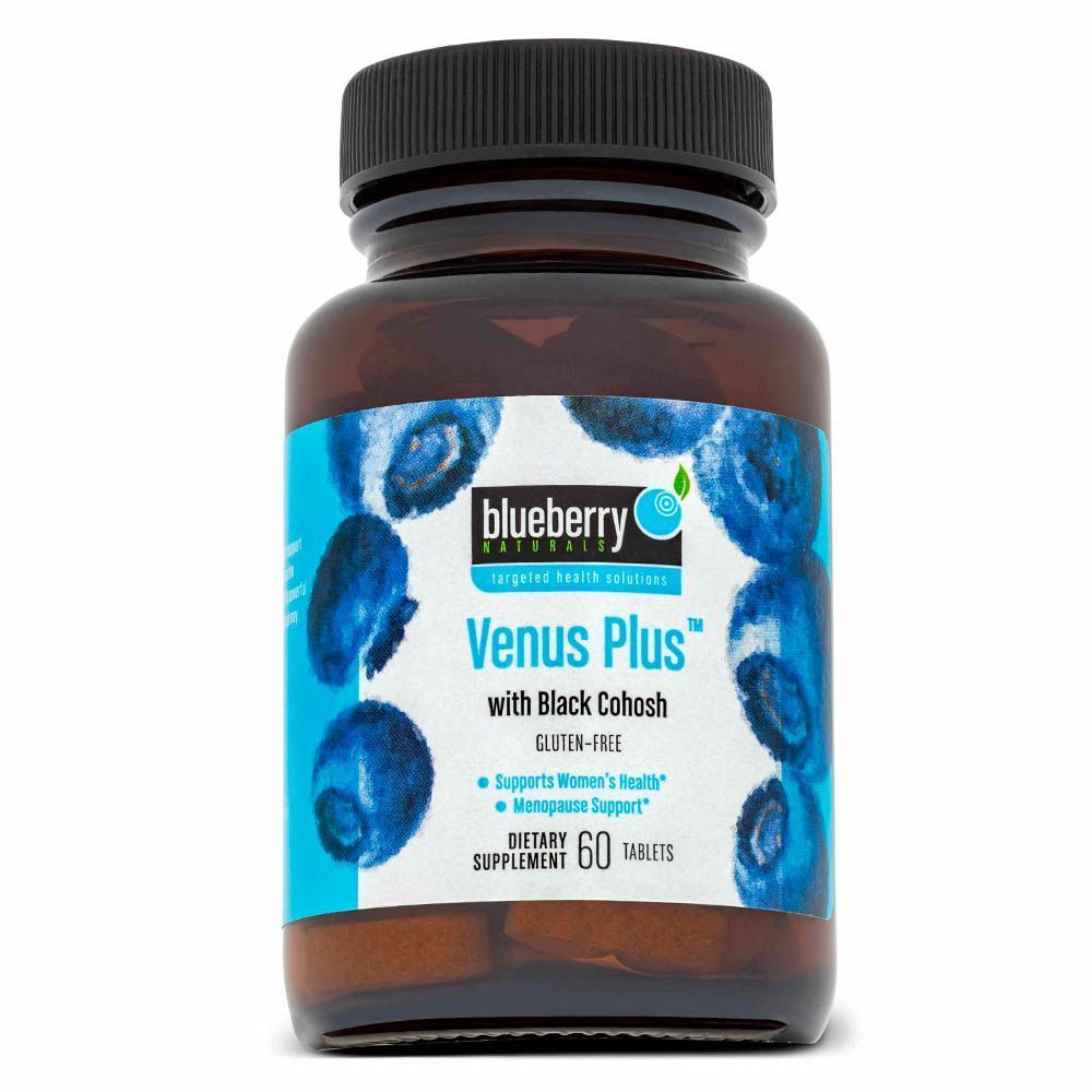 أقراص Blueberry Naturals Venus Plus 60's B0302 ، تاريخ انتهاء الصلاحية: أغسطس -2022