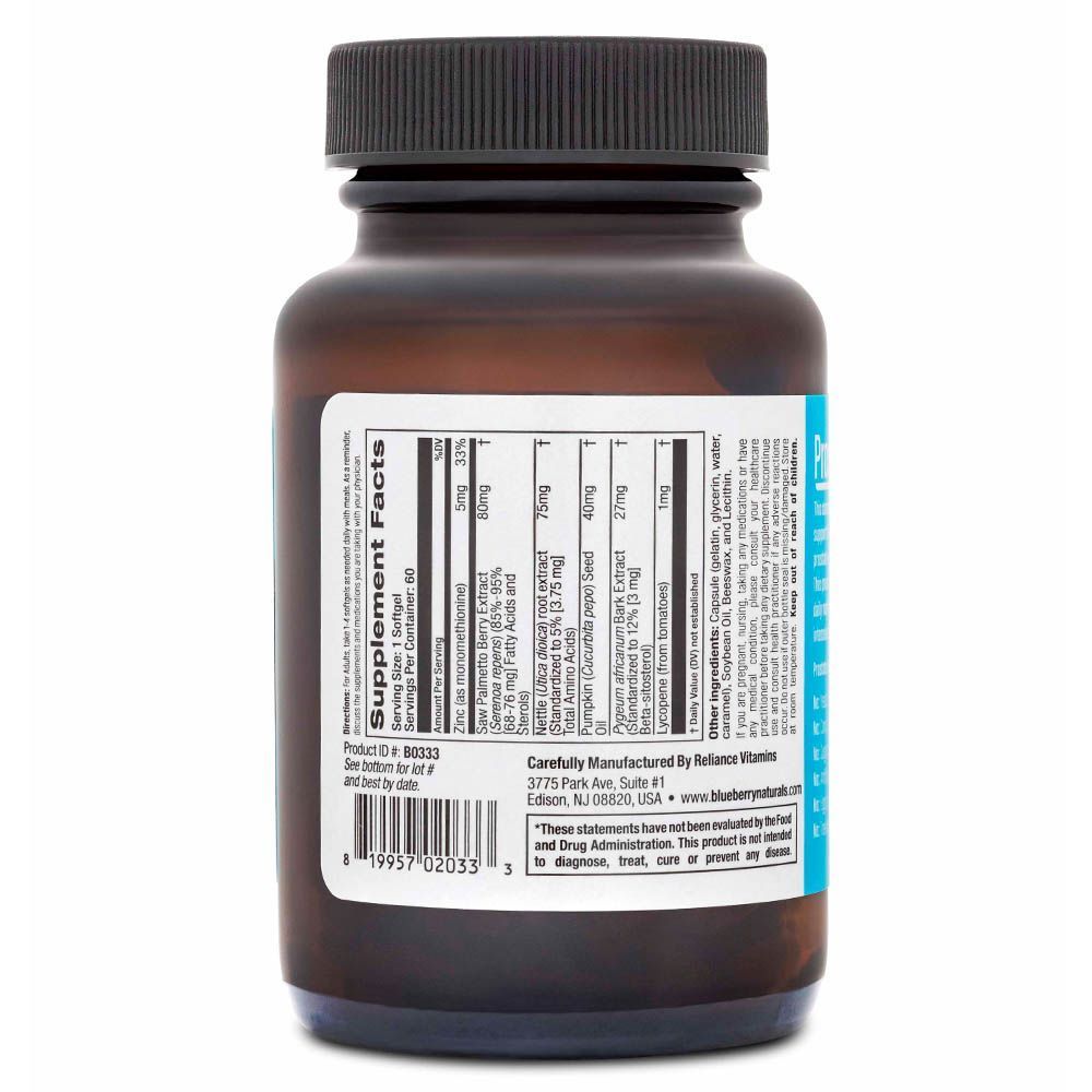 Blueberry Naturals Prostate Support Softgels 60&#039;s B0333