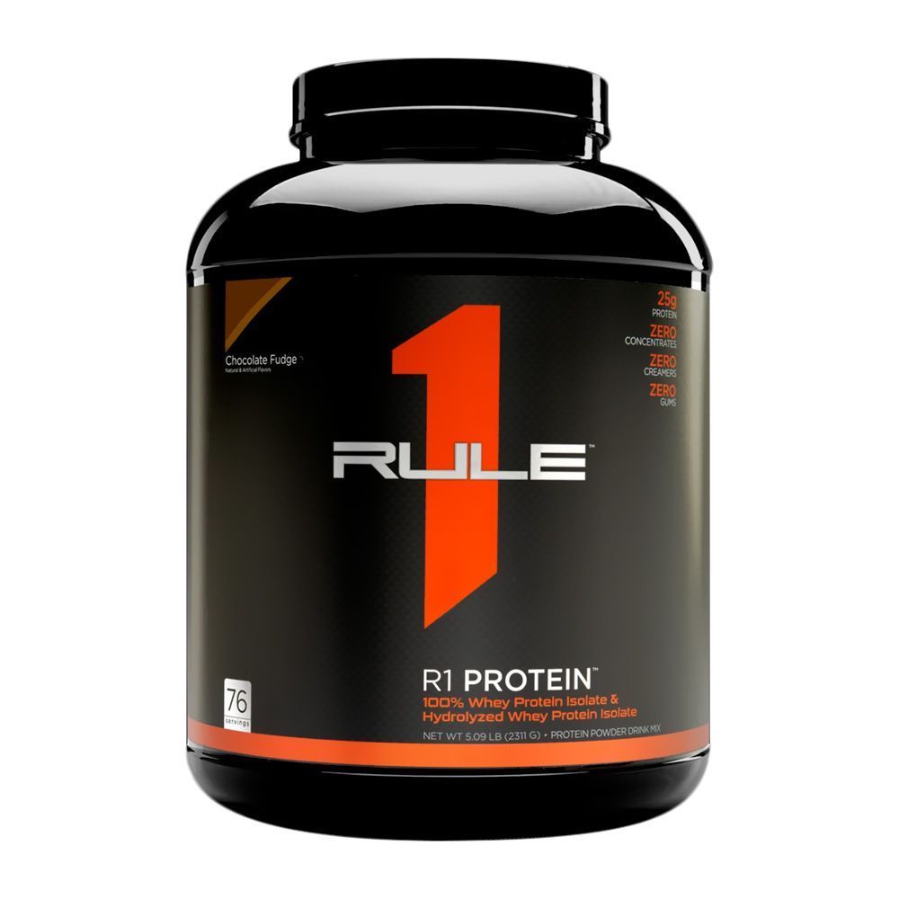 Rule 1 R1 Protein Isolate Powder Chocolate Fudge 5 lb