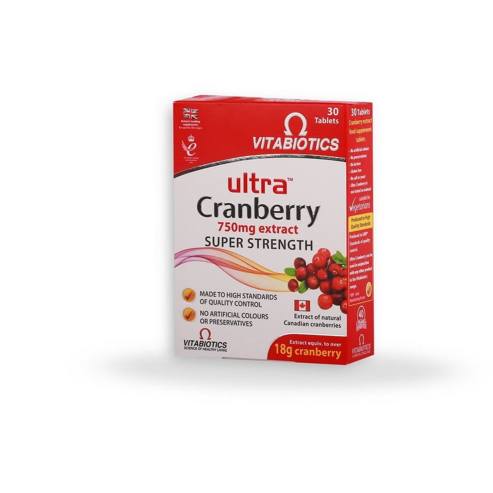 Vitabiotics Ultra Cranberry Extract 750 mg Tablets 30&#039;s