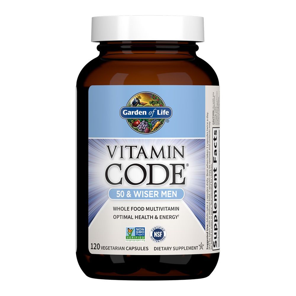 Garden of Life Vitamin Code 50 &amp; Wiser Men Multivitamin Vegetarian Capsules 120&#039;s