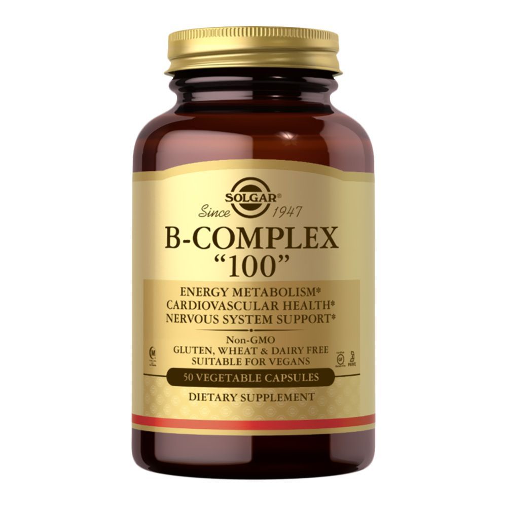 Solgar B-Complex 100 Vegetable Capsule 50&#039;s