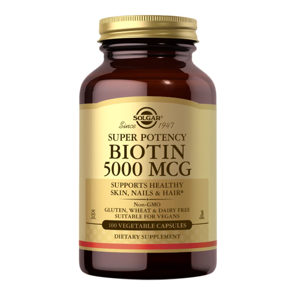 Solgar Biotin 5000 mcg Vegetable Capsule 100&#039;s