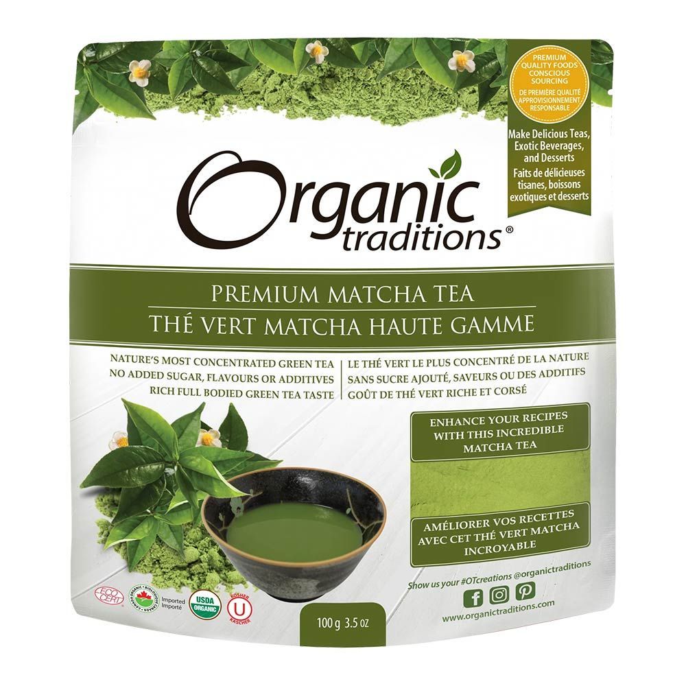 Organic Traditions Premium Matcha Tea Powder 100 g