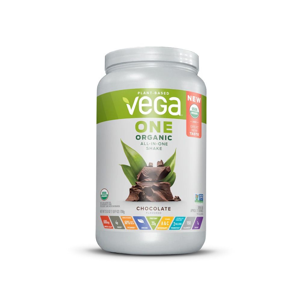 Vega One Plant-Based Organic All-In-One Shake Powder Chocolate 25 oz. /708 g