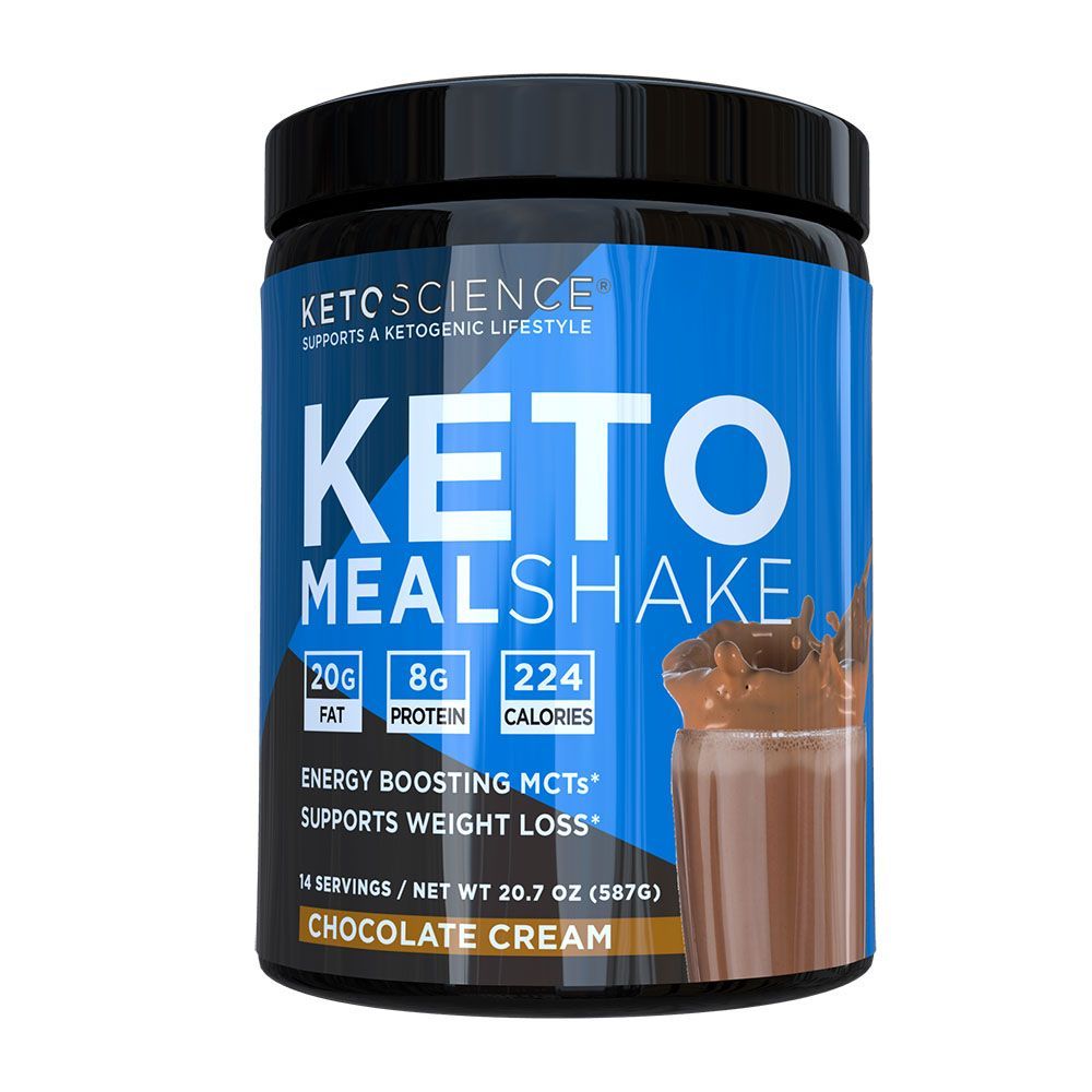 Ketoscience Ketogenic Meal Shake Powder Natural Chocolate Cream 14 servings, 587 g