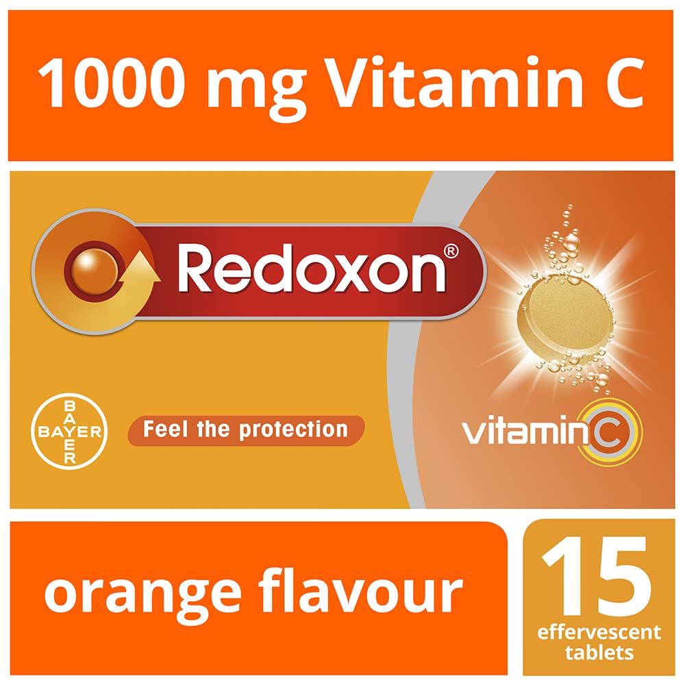 Redoxon Vitamin C Effervescent tablets Orange flavour 15&#039;s