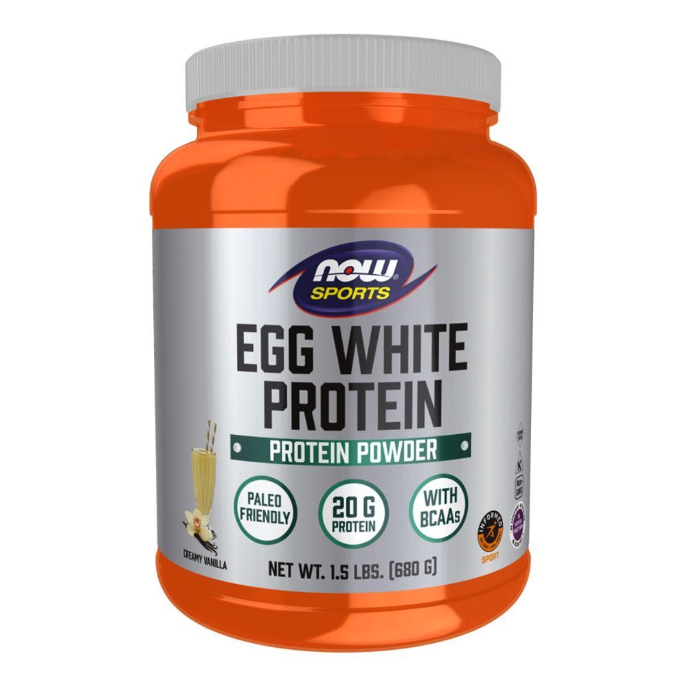 Now Eggwhite Protein Powder Creamy Vanilla 1.5 lb