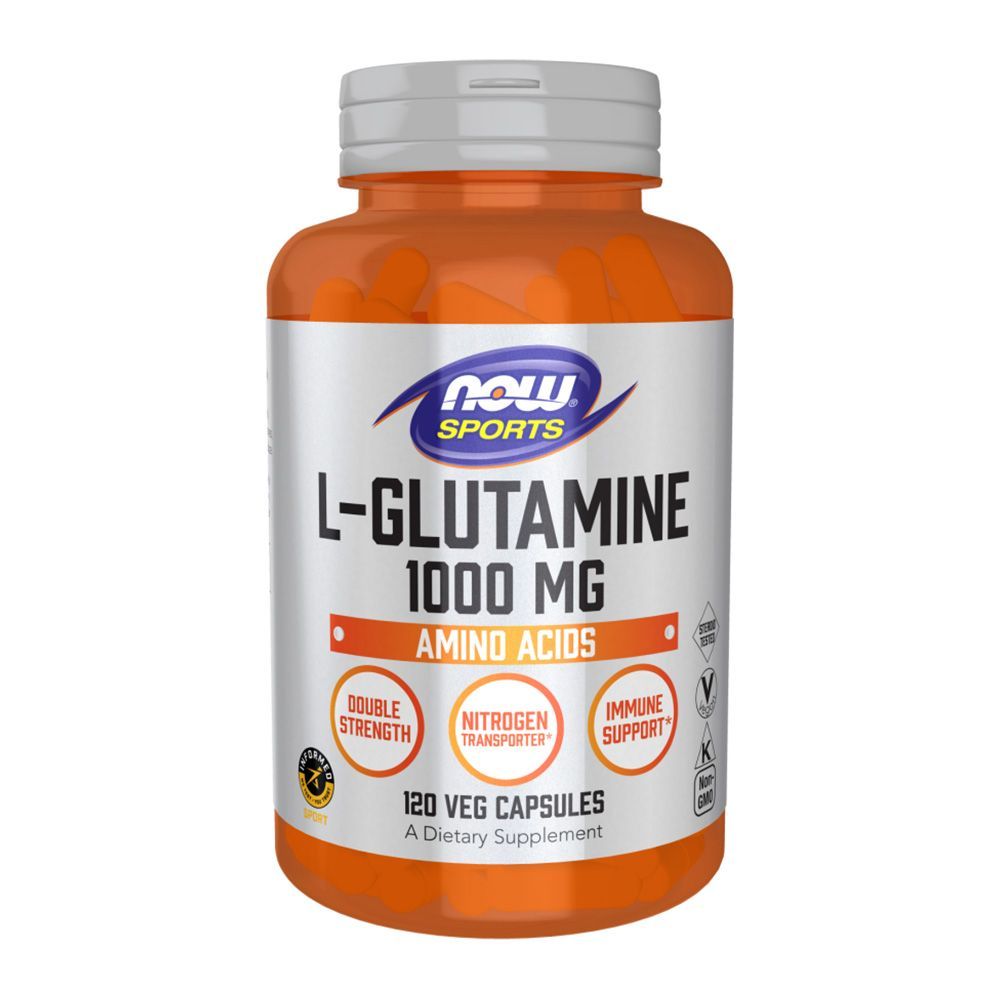 Now L-Glutamine 1000 mg Vegan Capsules 120&#039;s