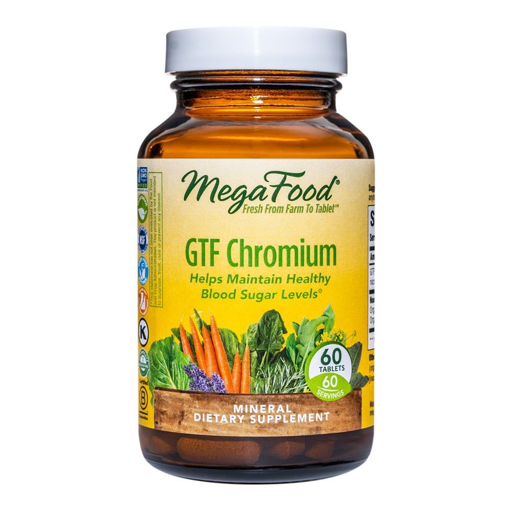 MegaFood GTF Chromium 100MCG 60 قرصًا