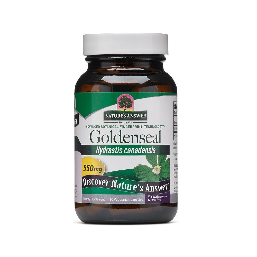 Nature&#039;s Answer Goldenseal 550 mg Vegetarian Capsules 50&#039;s