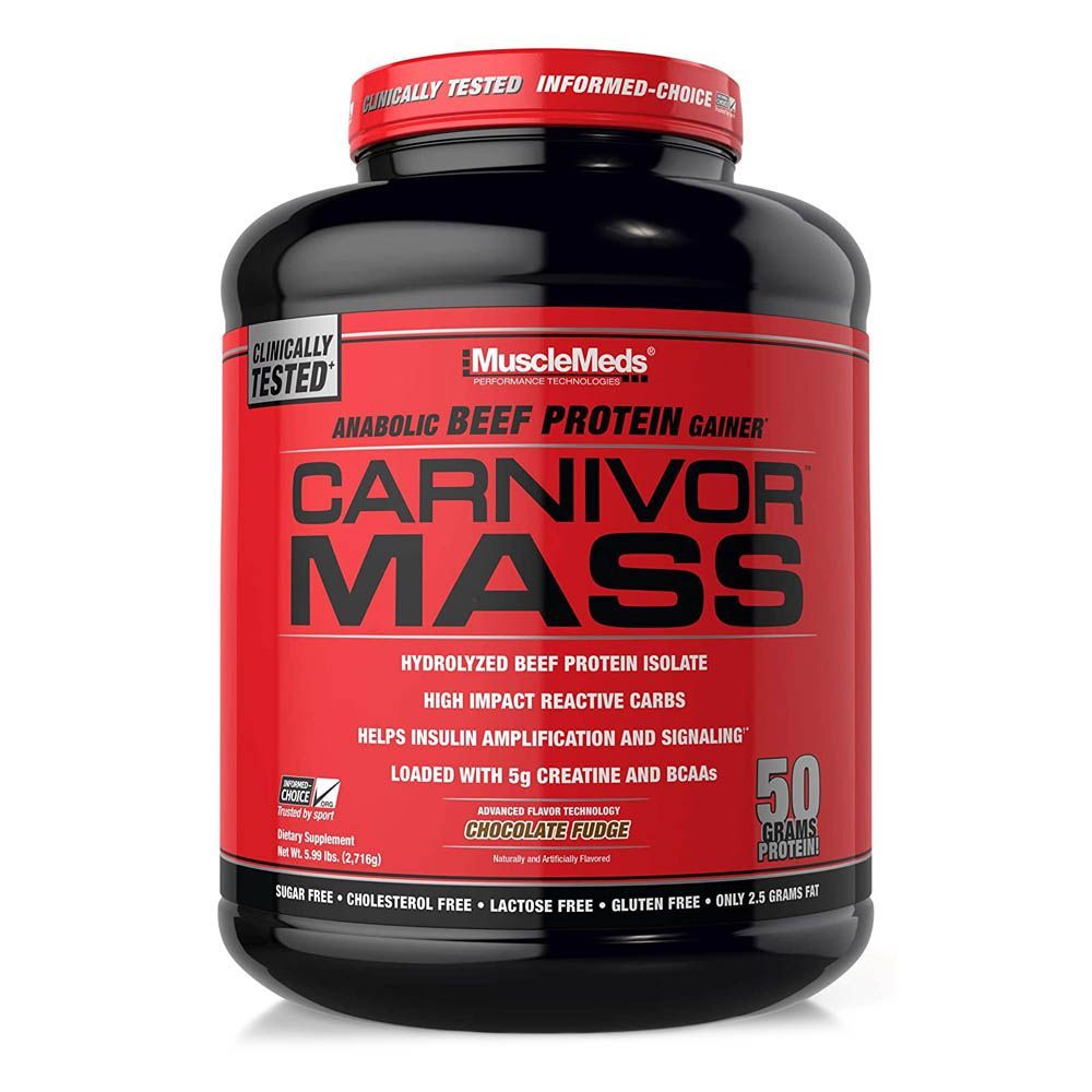 MuscleMeds Carnivor Mass Powder Chocolate Fudge 6 lbs