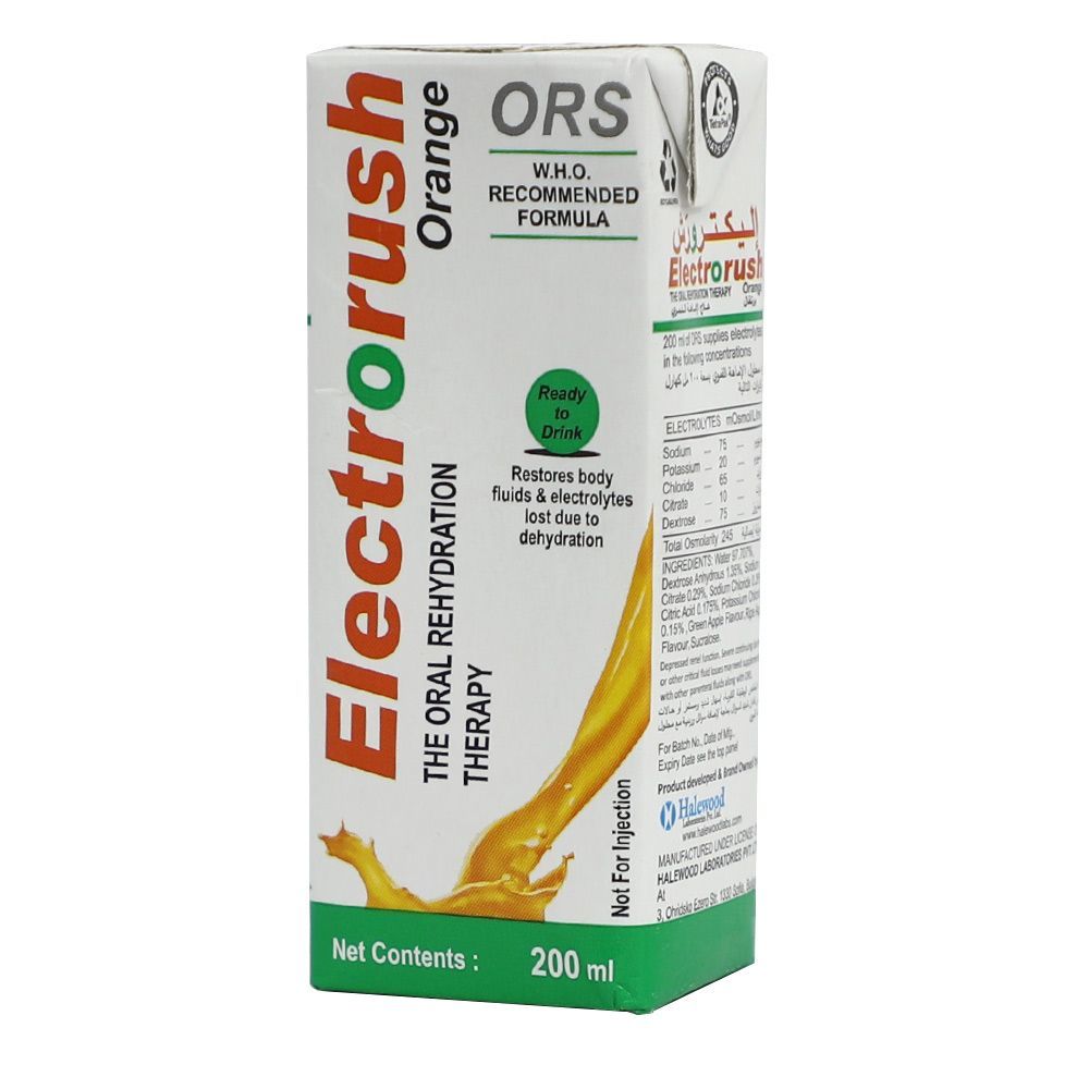 Electrorush ORS Solution Orange 200 mL